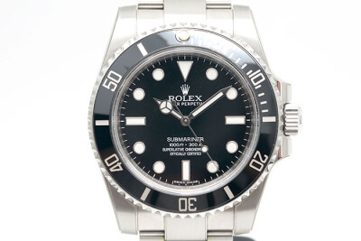 Rolex 勞力士 Submariner 114060 鋼製黑色陶瓷外圈無日曆款 3130機芯 品像如新盒單齊全 40mm