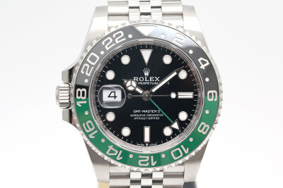 Rolex 勞力士 GMT-MasterII 126720VTNR 格林威治第二地時間左冠 黑綠雙色陶瓷外圈五珠錶帶 品像良好2023.12保單 40mm
