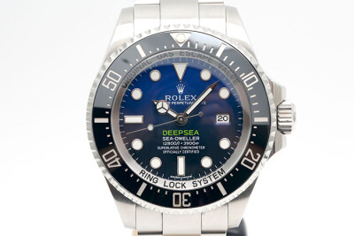 Rolex 勞力士 DeepSea 116660 3900米水鬼王潛水錶海水漸層藍色面盤 2015.11台灣保單 44mm