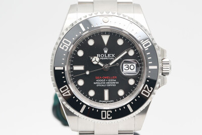 Rolex 勞力士 Sea-Dweller 126600 海使1200米潛水錶前期無皇冠面盤 3235機芯 2018全膜未使用 43mm