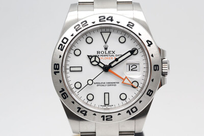 Rolex 勞力士 ExplorerII 216570 探險家二號白面款 第二地時間顯示 2017.08盒單齊全 42mm