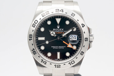 Rolex 勞力士 ExplorerII 216570 探險家二號黑面款 第二地時間顯示 2021.04新式保卡 42mm