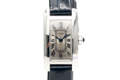 Cartier 卡地亞 Tank Americaine WSTA0081 鋼製美國坦克米你款 2025.05盒單齊全 15.2*27.9mm