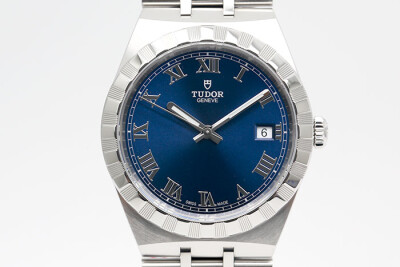 Tudor 帝舵 Royal系列 28500 鋼製藍色羅馬字面盤 自動上鍊 2025.10未使用品 38mm