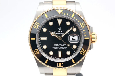 Rolex 勞力士 Submariner 126613LN 18K黃金及鋼黑色陶瓷外圈 3235機芯 2023.08新式保卡盒單齊全 41mm