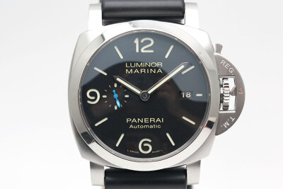 Panerai 沛納海 Luminor Pam1312 黑色三明治面盤 9010自動上鍊 2023.04台灣保單 44mm