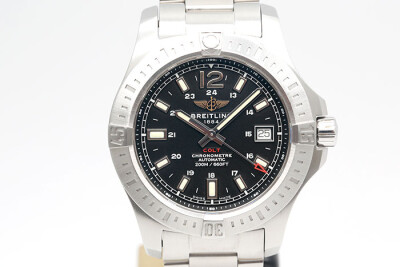 Breitling 百年靈 Colt A17313101B1A1 挑戰者200米潛水錶黑色面盤 另附原廠膠帶 盒單齊全 40mm