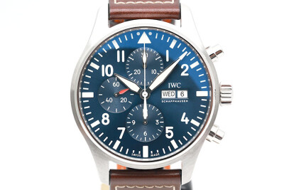IWC 萬國錶 飛行員系列 IW377714 藍面小王子特別版 計時累計功能日期星期顯示 2018盒單齊全 43mm