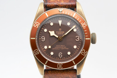 Tudor 帝舵 BLACK BAY BRONZE 79250BM  青銅製錶殼一代咖啡色面盤 自動上鍊 2017.06保單 43mm