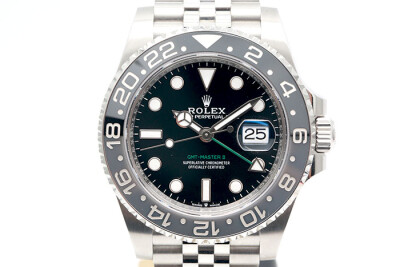 Rolex 勞力士 GMT-MasterII 126710GRNR 格林威治第二地時間顯示 黑灰陶瓷外圈五珠鍊帶 2025.05品像如新 40mm