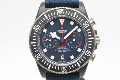 Tudor 帝舵  Pelagos FXD 25807KN 紅牛帆船隊錶鍛造碳材質 計時累計功能 2023.09盒單齊全 43mm