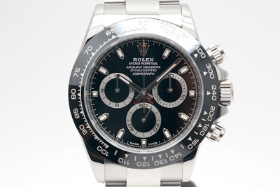 Rolex 勞力士 Daytona 116500LN 鋼及黑色陶瓷外圈 黑色面盤 計時累計功能 2019.10盒單齊全 40mm