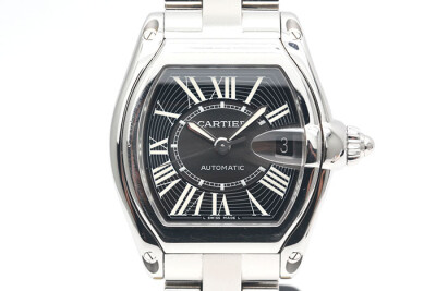 Cartier 卡地亞 Roadster W62041V3 敞篷跑車系列 黑色羅馬字面盤 自動上鍊 36*45mm