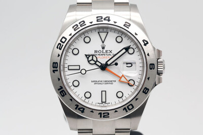 Rolex 勞力士 ExplorerII 216570 探險家二號白面款 第二地時間顯示 2019.02盒單齊全收藏如新 42mm