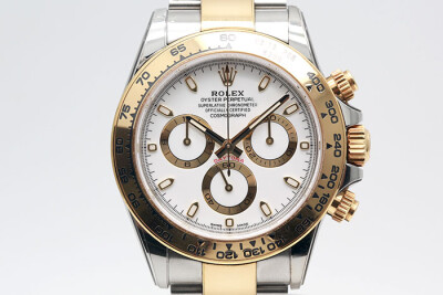 Rolex 勞力士 Daytona 116503 18K金半金 白色面盤 計時累計功能 2021.07盒單齊全 40mm