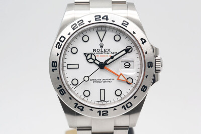 Rolex 勞力士 ExplorerII 216570 探險家二號白面款 第二地時間顯示 2019.02品像如新 42mm
