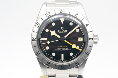 Tudor 帝舵 BLACKBAY PRO M79470 復古錶型橘黃指針第二地時區顯示 2023.11台灣保單 39mm