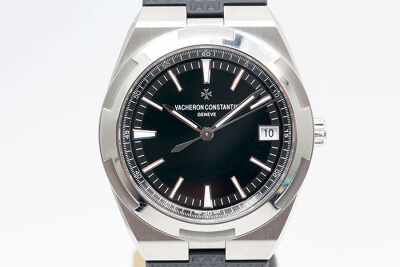 Vacheron Constantin 江詩丹頓 OVERSEA縱橫四海 4500V/110A-B843 鋼製黑面鍊帶皮帶及膠帶三種搭配 2021.08台灣保單 41mm