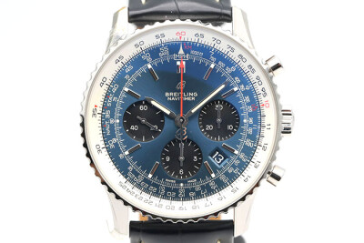 Breitling 百年靈 Navitimer 飛行員錶款藍色面盤 AB01201211CIP1 B01機芯計時累計功能 2023未使用品 43mm
