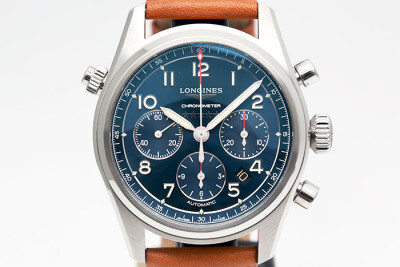 Longines 浪琴 SPIRIT 先行者 L38204930 計時累計功能藍色面盤 2023.08台灣保單 42mm