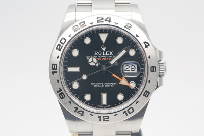 Rolex 勞力士 ExplorerII 216570 探險家二號黑面款 第二地時間顯示 2019盒單齊全 42mm