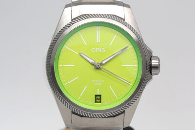 ORIS 豪利時 Pro Pilot X Kermit 0140077787157 Disney科米蛙聯名款 鈦合金錶殼 自製五日鍊機芯 未使用品 39mm