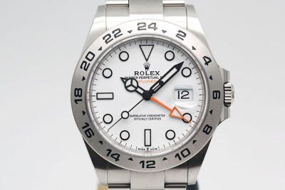 Rolex 勞力士 ExplorerII 226570 探險家二號白面款新款 3285機芯第二地時間顯示 2022.11盒單齊全 42mm