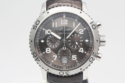 Breguet 寶磯  TYPEXXI飛行錶系列 3810ST/92/9ZU 飛返計時累計功能 盒單齊全 42mm