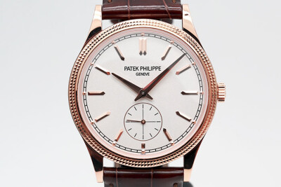 Patek Philippe 百達翡麗 Calatrava 6119R 18K玫瑰金銀色面盤玫瑰金時標 30-255手上鍊 2022.09盒單齊全 39mm