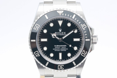 Rolex 勞力士 Submariner 124060 鋼製黑色陶瓷外圈無日曆款 3230機芯 2023.12盒單齊全 41mm