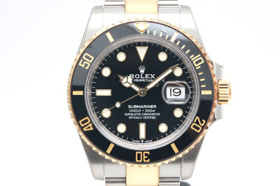 Rolex 勞力士 Submariner 126613LN 18K黃金半金款黑色陶瓷外圈 3235機芯 2023.08盒單齊全 41mm