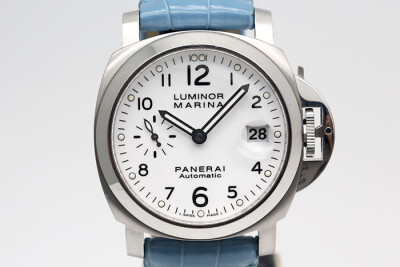 Panerai 沛納海 Luminor Pam049 白色面盤 自動上鍊小秒針顯示 盒單齊全 40mm