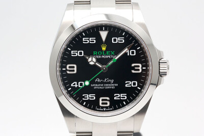 Rolex 勞力士 Aik-King 126900 新款空中霸王 黑色分鐘顯示面盤 2023.03盒單齊全品像良好 40mm