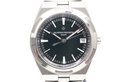 Vacheron Constantin 江詩丹頓 OVERSEA縱橫四海 4500V/110A-B843 鋼製黑面鍊帶皮帶及膠帶三種搭配 2021.08台灣保單 41mm